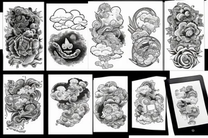 Clouds tattoo idea
