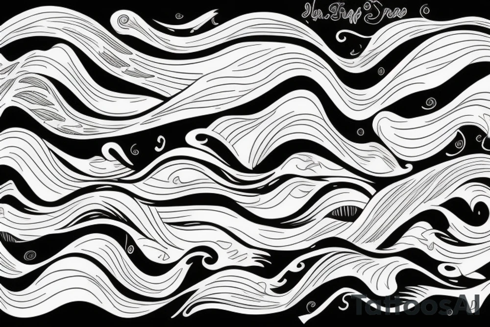 Waves tattoo idea