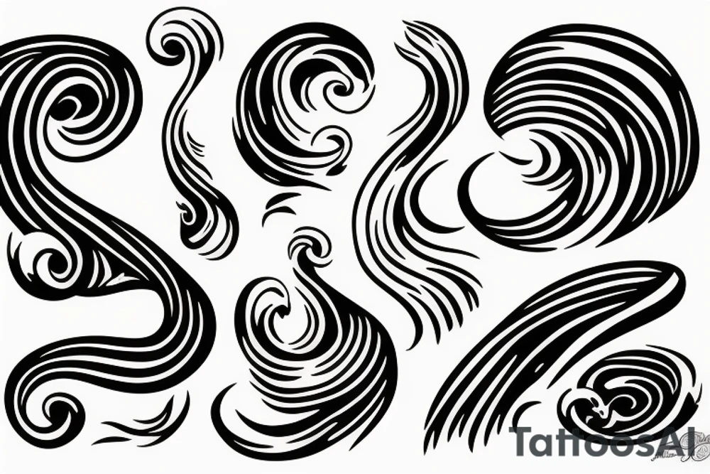 Waves tattoo idea