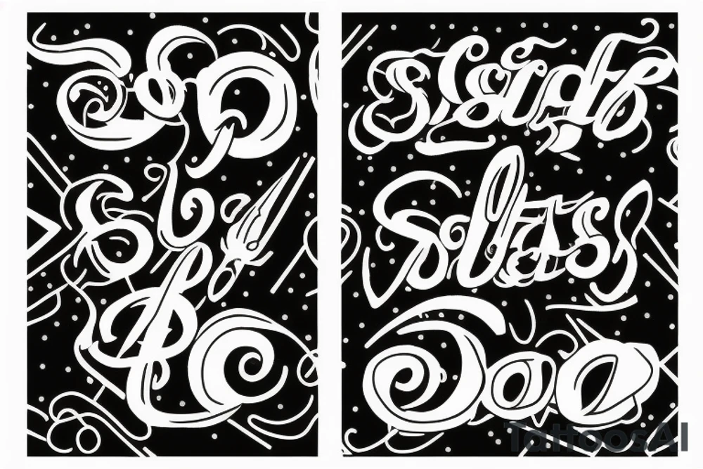Letters ss6 tattoo idea