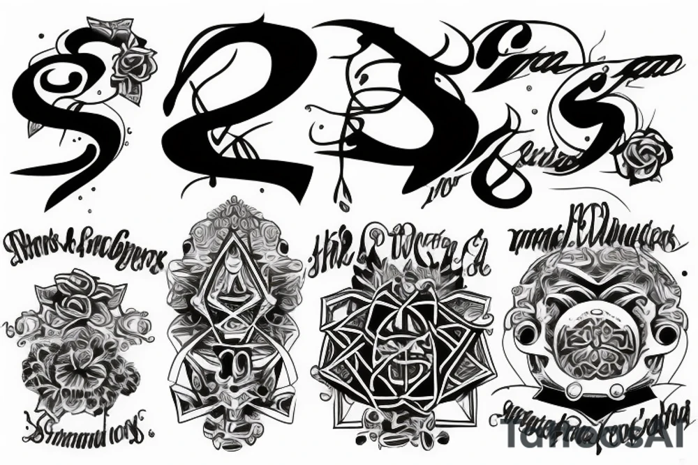Letters ss6 tattoo idea
