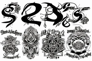 Letters ss6 tattoo idea