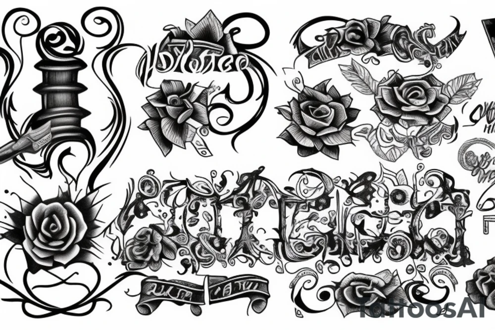 Writing saying ‘ss6’ tattoo idea