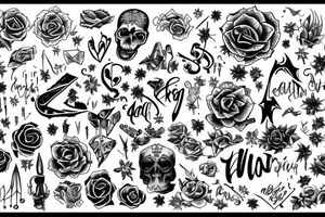 Writing saying ‘ss6’ tattoo idea