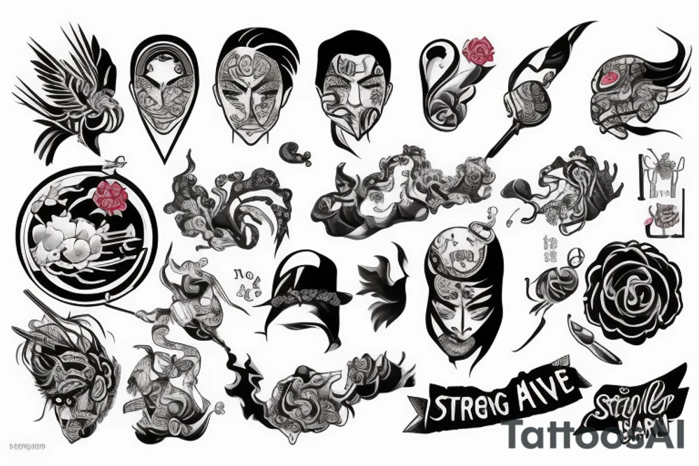 Strong and brave man tattoo idea