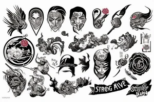 Strong and brave man tattoo idea