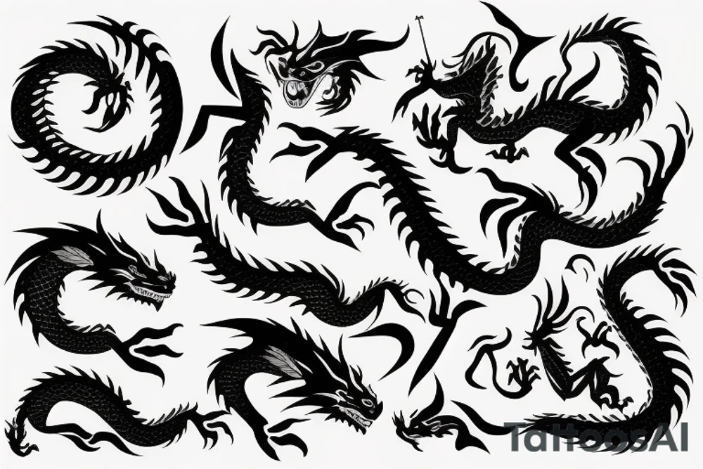 Dragon
Modern tattoo idea