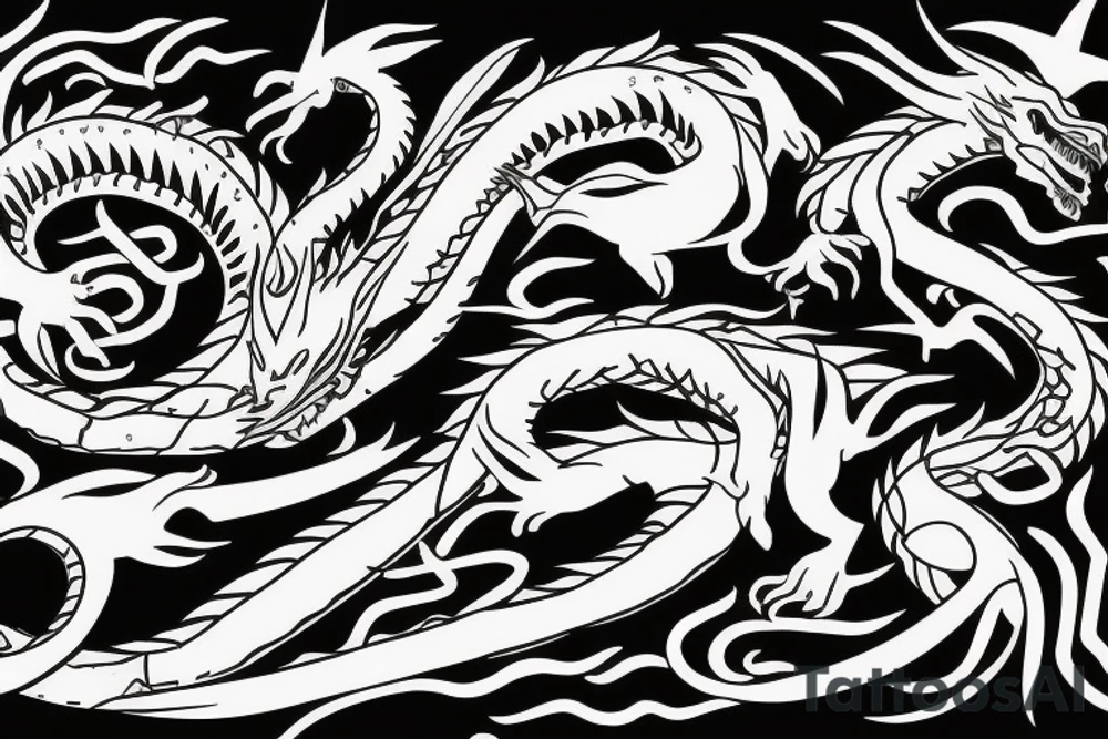 Dragon
Modern tattoo idea