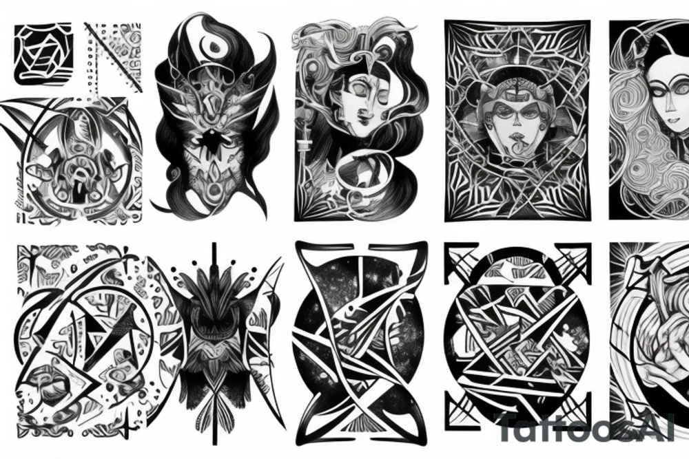 Pagan, universe, mythology tattoo idea