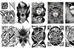 Pagan, universe, mythology tattoo idea