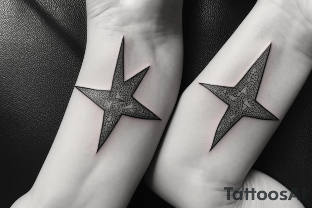 Multiple star bracelet tattoo idea