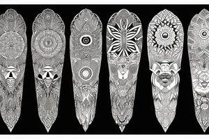 mandala lion tattoo idea