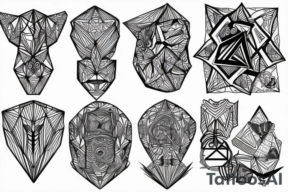geometric stańczyk tattoo idea