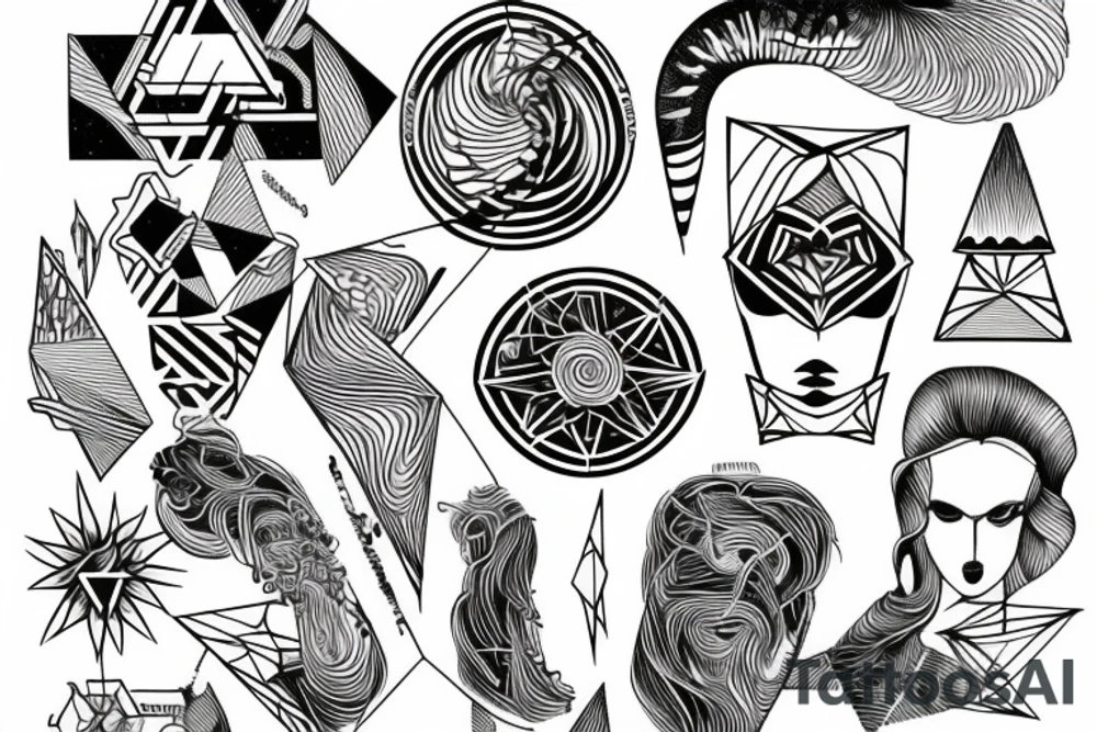 geometric stańczyk tattoo idea