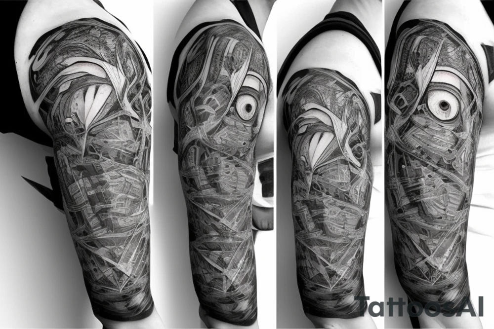 anatomical heart and eyeglasses tattoo idea