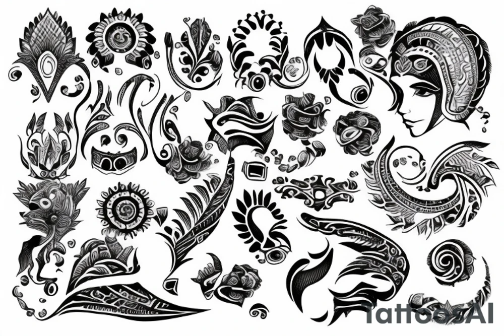 Armband Tattoo with Indian Touch tattoo idea