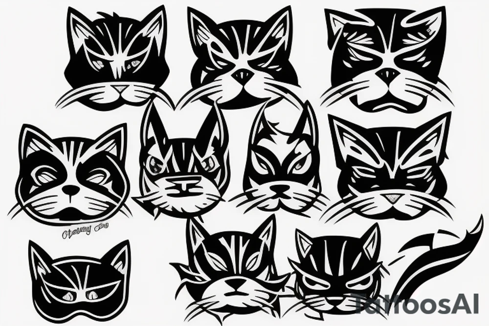 Ford cat
basketball 
masks tattoo idea