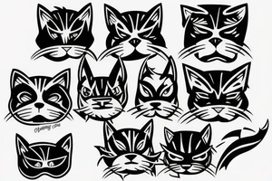 Ford cat
basketball 
masks tattoo idea