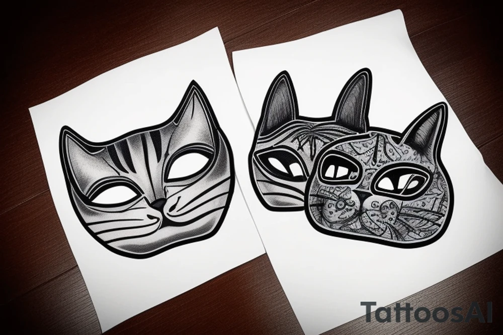 Ford cat
basketball 
masks tattoo idea