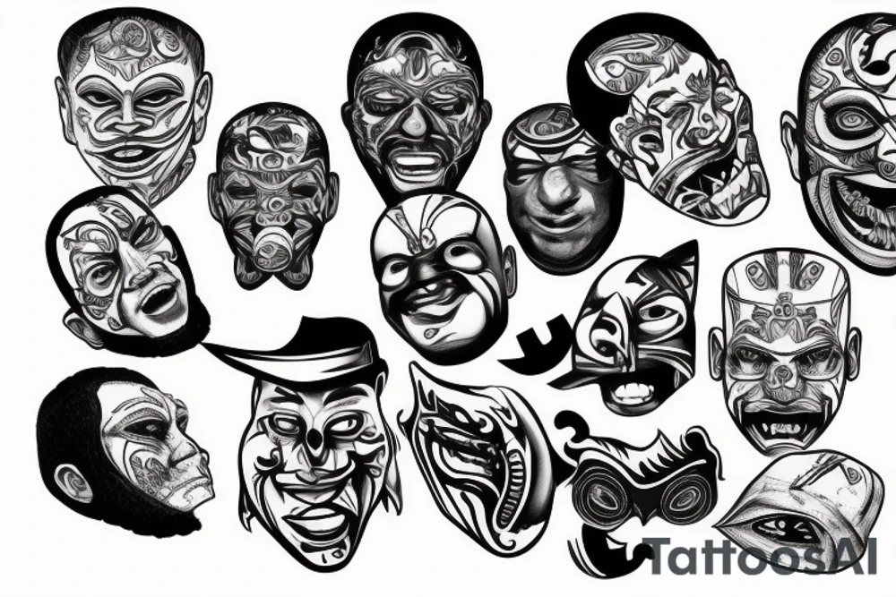 Ford car
basketball 
masks tattoo idea