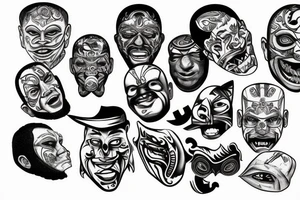 Ford car
basketball 
masks tattoo idea