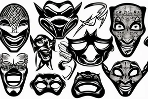 Ford car
basketball 
masks tattoo idea