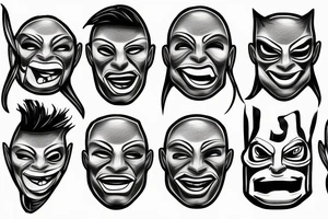 Ford car
basketball 
masks tattoo idea