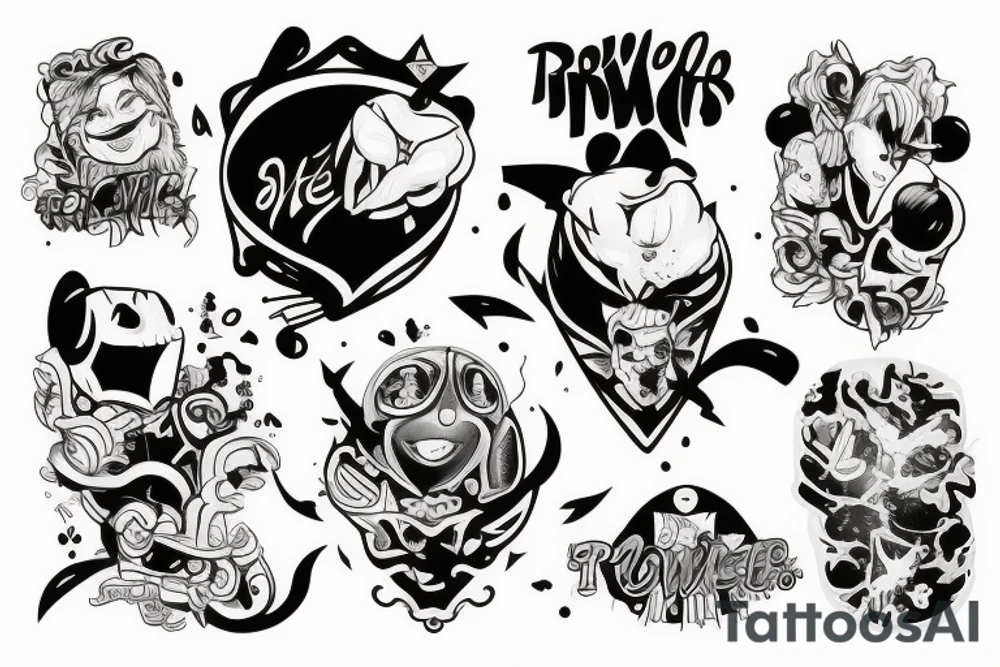 The power of three friends tattoo idea