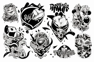 The power of three friends tattoo idea