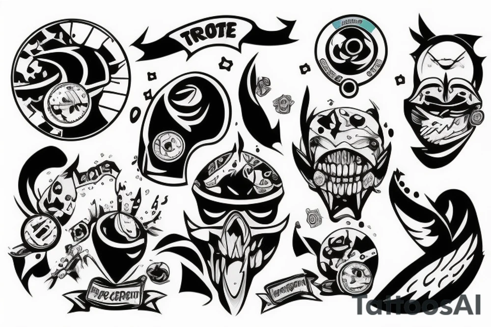 The power of three friends tattoo idea