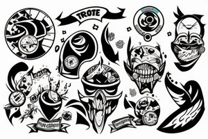 The power of three friends tattoo idea