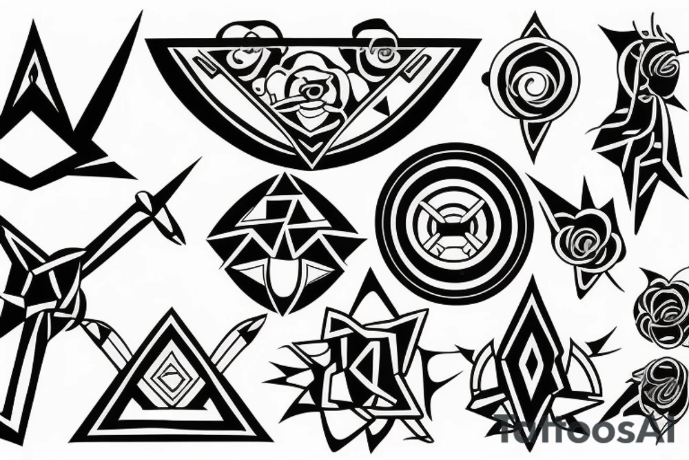The power of three friends tattoo idea