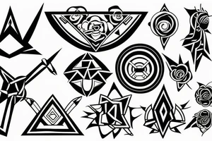 The power of three friends tattoo idea