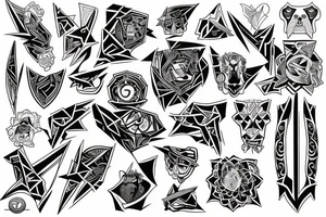 The power of three friends tattoo idea