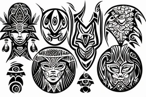 The power of three friends tattoo idea