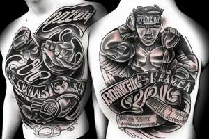 Blessed boxing tattoo idea