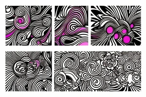 psychedelic image of two lovers tattoo idea