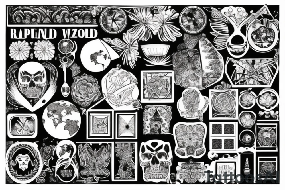 Travelling around the world tattoo idea