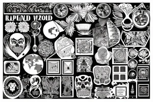 Travelling around the world tattoo idea