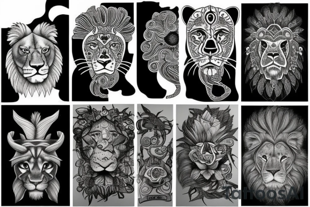 lion tattoo idea