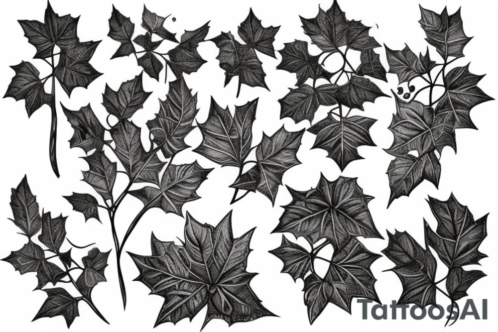 Dionysus statue Ivy leaves tattoo idea
