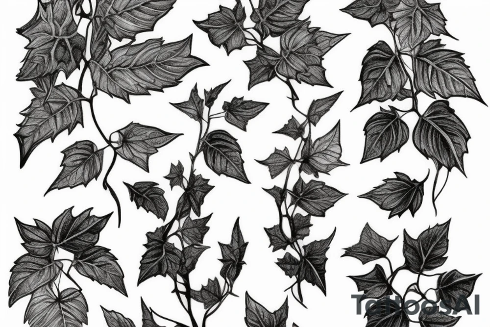 Dionysus statue Ivy leaves tattoo idea