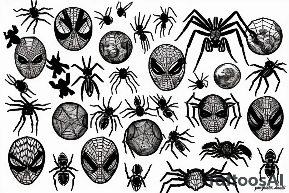 spider planet tattoo idea