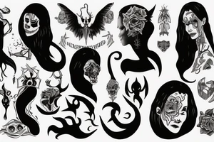 Walking with your demons neck tattoo tattoo idea