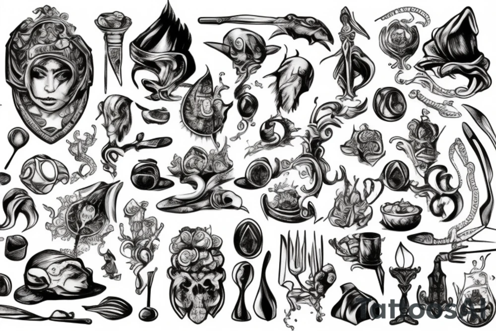 Chef in a fantasy setting tattoo idea