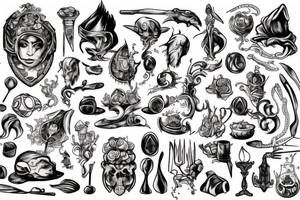 Chef in a fantasy setting tattoo idea