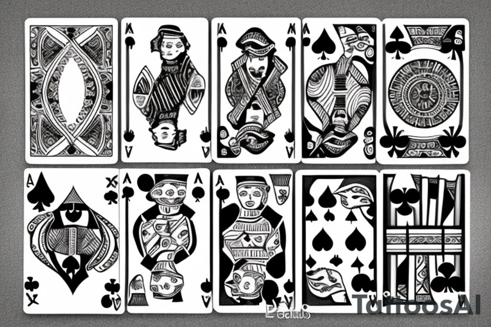 Play the cards you're dealt tattoo idea
