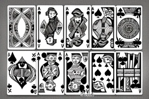 Play the cards you're dealt tattoo idea