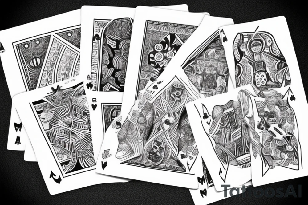 Play the cards you're dealt tattoo idea