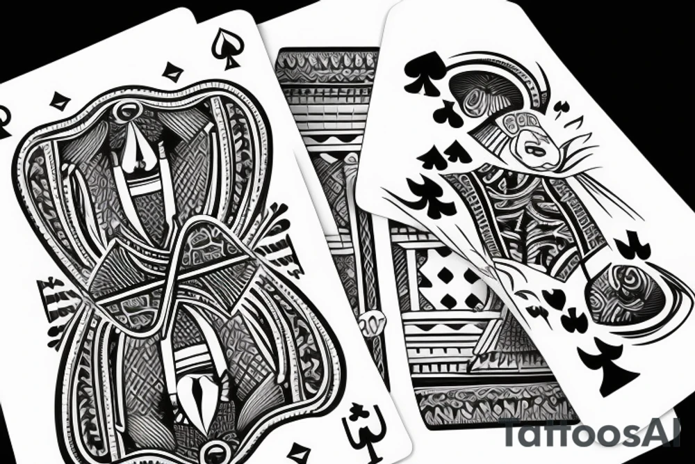 Play the cards you're dealt tattoo idea